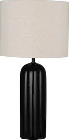 Veioza, Lampa de masa din ceramica neagra VALENTO