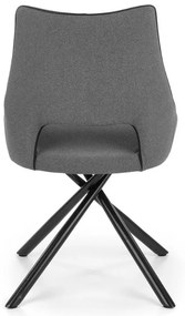 Scaun de bucaterie Varian, gri/negru