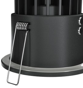 Spot LED incastrabil dimabil design tehnic IP65 Zoom negru 8,5cm