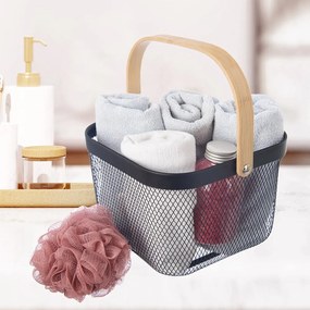 Coș de depozitare din sârmă din metal 24,5x24,5x30 cm Radka – Orion