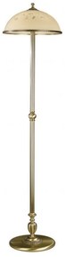 Lampadar / Lampa de podea din alama cu sticla decorata design italian 6208