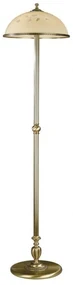 Lampadar / Lampa de podea din alama cu sticla decorata design italian 6208