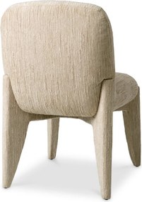 Scaun dining tapitat LUX Marius, Terren natural