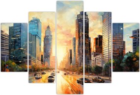 Tablou - Pictura orașului (150x105 cm)