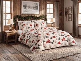 Lenjerie de pat din microfibra FARM HOUSE crem Dimensiune lenjerie de pat: 2 buc 70 x 90 cm | 200 x 220 cm
