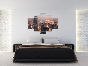 Tabloul cu metropolă luminată (150x105 cm)
