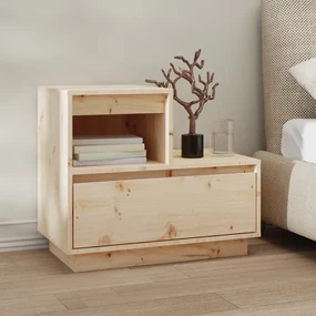 814374 vidaXL Noptieră, 60x34x51 cm, lemn masiv de pin
