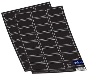 Orion Set de autocolante pentru condimente BLACK 2x 23 buc