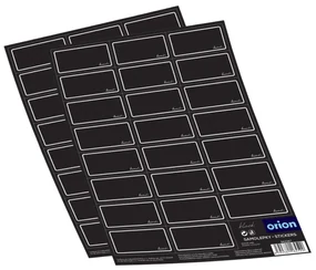 Orion Set de autocolante pentru condimente BLACK 2x 23 buc