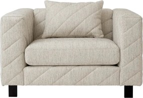 Fotoliu design LUX Avellino, Splendor light grey