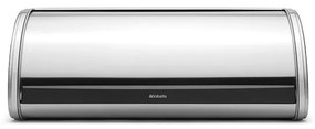 Cutie pentru paine Brabantia Roll Top 646890, 16 L, 44.5x26 cm, Constructie usoara si robusta, Inox/Mat