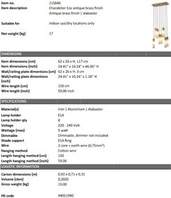 Lustra design elegant LUX Eos, alama antica 115846 HZ
