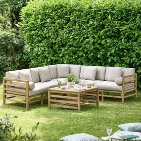 Set mobilier terasa lemn Crown - Natur , DA