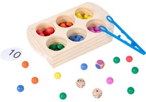 Culori, numere jucărie de dezvoltare Montessori din lemn