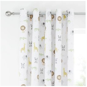 Draperii pentru copii albe 2 buc. 168x183 cm Roarsome Animals – Catherine Lansfield