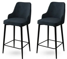 Set de scaune de bar Enox Anthracite, 2 buc., 2 buc.