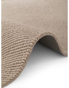 Covor bej țesut manual din lână 120x180 cm Eleni Light Beige – Hanse Home