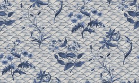 Tapet Floral Ripple, Blue, Rebel Walls