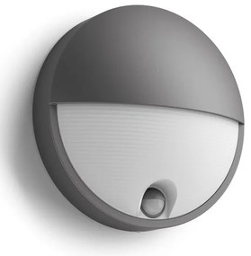 Aplică LED de exterior cu senzor CAPRICORN LED/6W IP44 Philips 16456/93/16