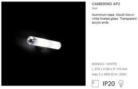 Aplica aluminium CAMERINO AP2 027081