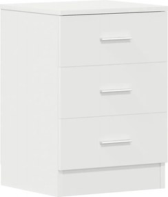 vidaXL Noptieră, alb, 38x35x56 cm, lemn prelucrat