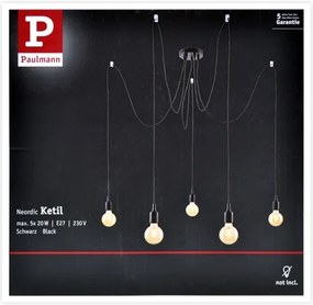 Paulmann 50389 - Lustră pe cablu NEORDIC 5xE27/20W/230V