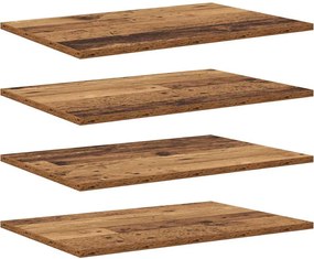 vidaXL Raft pentru cărți 4 pcs Maro 60 x 40 x 1,5 cm Lemn compozit