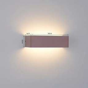 Brilagi - Lampă de perete LED pentru exterior DONNANI LED/12W/230V 30 cm maro IP44