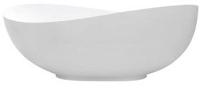 Cada baie freestanding Besco Siya, 172x100 cm, alb mat Alb mat
