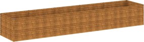 vidaXL Strat înălțat de grădină, 479x100x69 cm, oțel corten