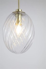 Pendul sticla transparenta Whirl