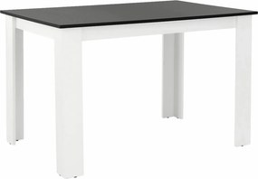 Masa KRAZ, negru/alb, PAL melaminat, 120x80x75 cm