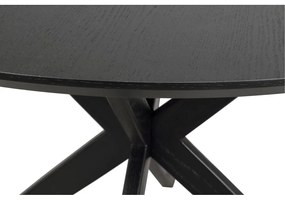 Masă de dining rotundă cu blat cu aspect de lemn de stejar 120x120 cm Calverton - Rowico