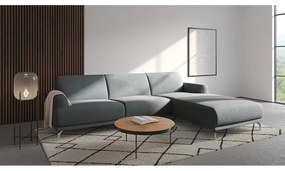 Colțar cu șezlong pe partea dreaptă MESONICA Puzo, gri deschis