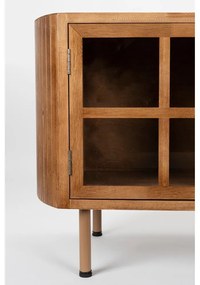 Comodă TV în culoare naturală din lemn de arbore de cauciuc 150x55x38 cm Yaz – White Label