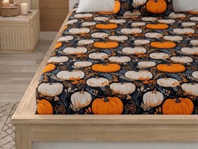 Cearsaf din microfibra MAGIC PUMPKIN colorat 180x200 cm