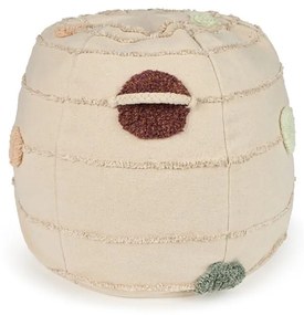 Fotoliu puf pentru copii crem Solar System – Lorena Canals