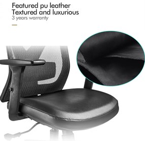 RESIGILAT-Scaun de birou ergonomic Mike-H sezut piele