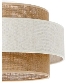 Plafonieră BOHO 1xE27/60W/230V Ø 40 cm, crem/iută