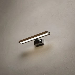 Brilagi-LED Lumină pentru oglindă de baie WOODY MIRROR 3în1 LED/8W/230V IP44 crom/stejar/nuc