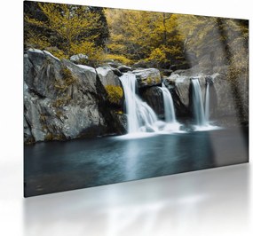 Tablou pe sticlă - Cascade, Lushan, China (70x50 cm)