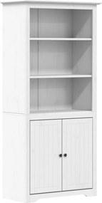 vidaXL Bibliotecă "BODO", alb, 82x40x173 cm, lemn masiv de pin