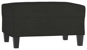 Taburet, negru, 70x55x41 cm, material textil Negru, 70 x 55 x 41 cm