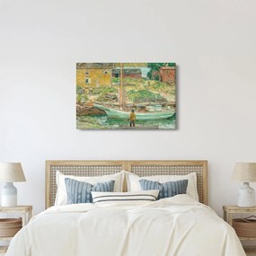 Tablou - Childe Hassam, Oyster Sloop, Cos Cob, reproducere (90x60 cm)