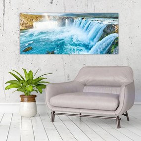 Tablou - Cascada Godafoss (120x50 cm)