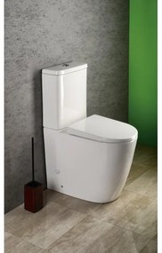 Sapho TURKU WC combinat, evacuare pe podea/pe perete, ceramică, albă