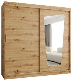 Dulap de haine 200 cm Mokka (Stejar artisan). 1126035