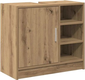 vidaXL Dulap de Baie Stejar Artizanal 63 x 29 x 55 cm Lemn compozit