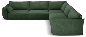 Colțar verde închis (cu colț variabil) Vanda – Mazzini Sofas