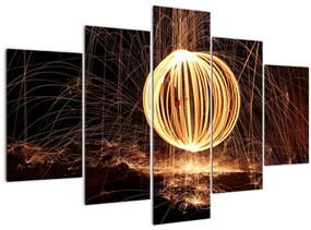 Tablou cu bilă iluminată (150x105 cm)